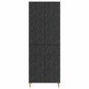 Ensemble de Meubles 2 pcs Noir Bois d'ingénierie 644681644681