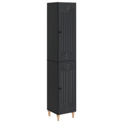 Ensemble de Meubles 2 pcs Noir Bois d'ingénierie 644682644682