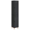 Ensemble de Meubles 2 pcs Noir Bois d'ingénierie 644682644682