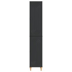 Ensemble de Meubles 2 pcs Noir Bois d'ingénierie 644682644682