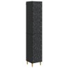 Ensemble de Meubles 2 pcs Noir Bois d'ingénierie 644683644683