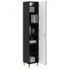 Ensemble de Meubles 2 pcs Noir Bois d'ingénierie 644683644683