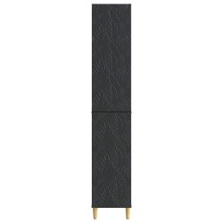 Ensemble de Meubles 2 pcs Noir Bois d'ingénierie 644683644683