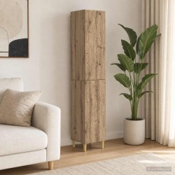 Ensemble de Meubles 2 pc Chêne artisanal Bois d'ingénierie 644685644685