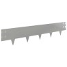 Bordure de Pelouse 20 pcs 100 x 20 cm Acier Argenté 644690644690