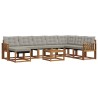 Ensemble de canapés d'extérieur 9 pcs Gris Naturel et Clair 644691644691