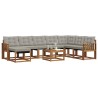 Ensemble de canapés d'extérieur 9 pcs Gris Naturel et Clair 644691644691