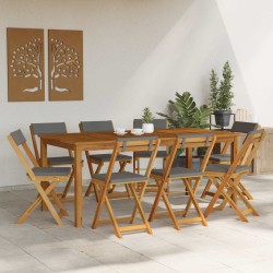 Chaises de bistrot d'extérieur 8 pcs Gris foncé 40 x 53 x 80 cm 644706644706