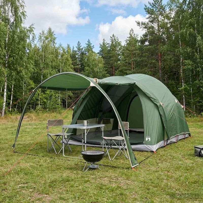 Tente tunnel Vert 370 x 275 x 210 cm Polyester et Acier 644739644739