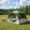 Tente Instantanée Vert 365 x 380 x 200 cm Polyester et Acier 644744644744