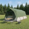 Tente tunnel avec toit Vert 10 personnes Polyester et Acier 644746644746