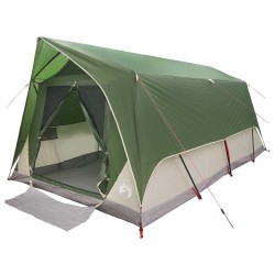 Tente tunnel avec toit Vert 10 personnes Polyester et Acier 644746644746