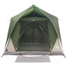 Tente tunnel avec toit Vert 10 personnes Polyester et Acier 644746644746
