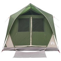 Tente tunnel avec toit Vert 10 personnes Polyester et Acier 644746644746