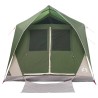 Tente tunnel avec toit Vert 10 personnes Polyester et Acier 644746644746