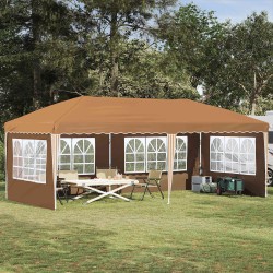 Tente de fête pop-up 575 x 289 x 245 cm Beige 644752644752