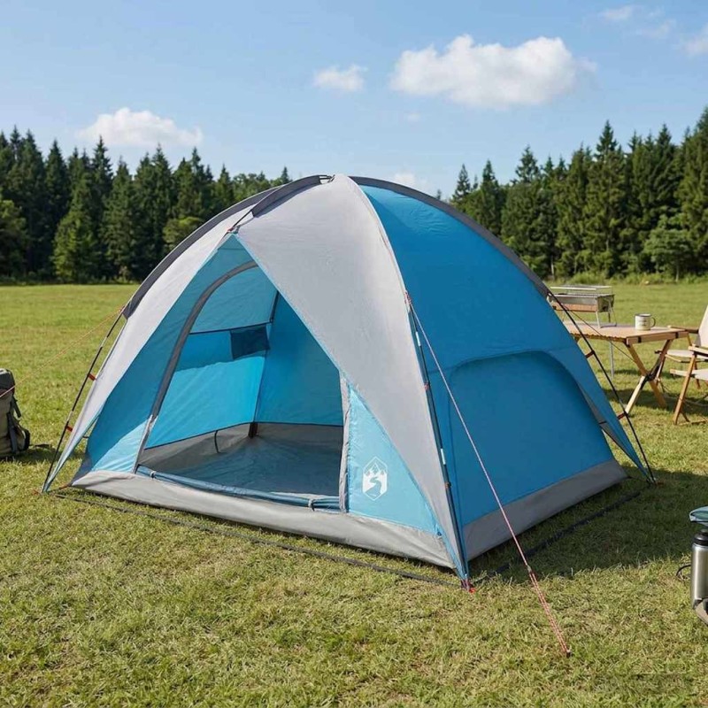 Tente de camping avec un abri imperméable Dôme Bleu 644762644762