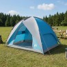 Tente de camping avec un abri imperméable Dôme Bleu 644762644762