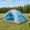 Tente de camping avec un abri imperméable Dôme Bleu 644764644764