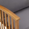 Salon de jardin 5 pcs avec coussins Bois d'acacia solide 644768644768