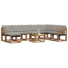 Ensemble de canapés d'extérieur 9 pcs Gris Naturel et Clair 644770644770