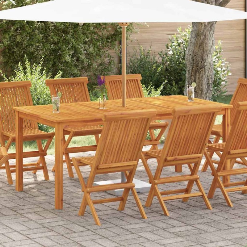 Table à manger de jardin 180x90x75 cm bois massif d'acacia 644772644772