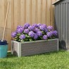 Jardinière surélevée Gris 100 x 30 x 22 cm WPC et Aluminium 644773644773