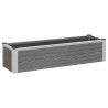 Jardinière surélevée Gris 100 x 30 x 22 cm WPC et Aluminium 644773644773