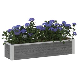Jardinière surélevée Gris 100 x 30 x 22 cm WPC et Aluminium 644773644773