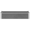 Jardinière surélevée Gris 100 x 30 x 22 cm WPC et Aluminium 644773644773