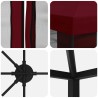 Gazebo avec murs latéraux 6 x 3 m Bordeaux Polyester et Acier 644777644777