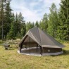 Tente Tipi Marron Gris 700 x 700 x 395 cm Polyester et Acier 644782644782