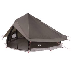 Tente Tipi Marron Gris 700 x 700 x 395 cm Polyester et Acier 644782644782