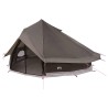 Tente Tipi Marron Gris 700 x 700 x 395 cm Polyester et Acier 644782644782