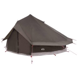 Tente Tipi Marron Gris 700 x 700 x 395 cm Polyester et Acier 644782644782