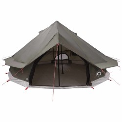 Tente Tipi Marron Gris 700 x 700 x 395 cm Polyester et Acier 644782644782