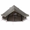 Tente Tipi Marron Gris 700 x 700 x 395 cm Polyester et Acier 644782644782