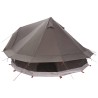 Tente Tipi Marron Gris 700 x 700 x 395 cm Polyester et Acier 644782644782