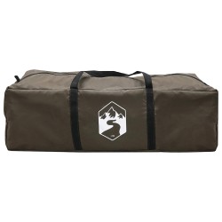 Tente Tipi Marron Gris 700 x 700 x 395 cm Polyester et Acier 644782644782