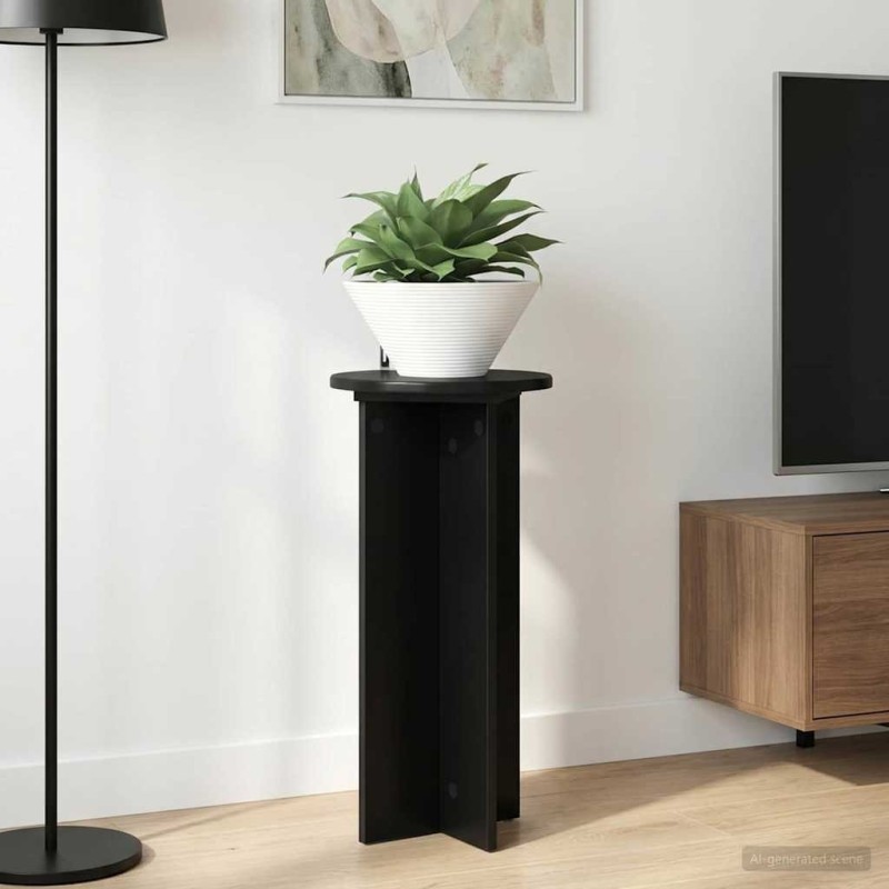 Support de Plante 2 pcs Noir 29,5 x 29,5 x 60 cm 644787644787