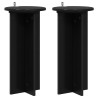 Support de Plante 2 pcs Noir 29,5 x 29,5 x 60 cm 644787644787