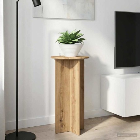 Support de Plante 2 pc Chêne artisanal 40 x 40 x 80 cm 644788644788