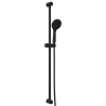 Ensemble de Système de Douche Noir 100 cm Acier inoxydable 644798644798