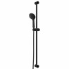 Ensemble de Système de Douche Noir 100 cm Acier inoxydable 644798644798