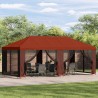 Gazebo avec murs latéraux 6 x 3 m Terre cuite 644801644801