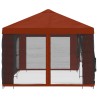 Gazebo avec murs latéraux 6 x 3 m Terre cuite 644801644801