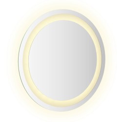 Miroir de salle de bain à LED 40 cm rond 644804644804