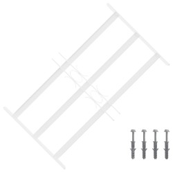 Grille de sécurité pour fenêtres avec 3 barres transversales 644809644809
