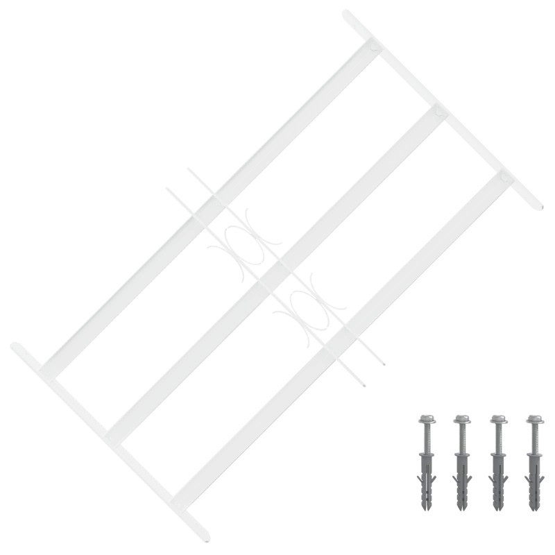 Grille de sécurité pour fenêtres avec 3 barres transversales 644809644809