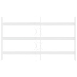 Grille de sécurité pour fenêtres avec 3 barres transversales 644809644809
